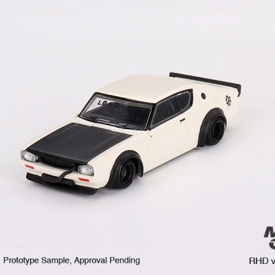 MINI GT NISSAN SKYLINE KENMERI LIBERTY WALK WHITE MGT00702-R