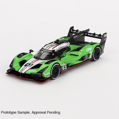 MINI GT LAMBORGHINI SC63 #63 IRON LYNX 2024 IMSA SEBRING 12 HRS MGT00816-L