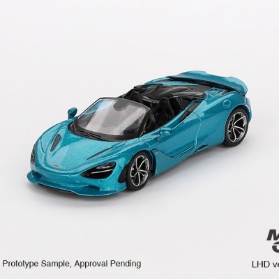 MINI GT MCLAREN 750S SPIDER BELIZE BLUE MGT00812-L