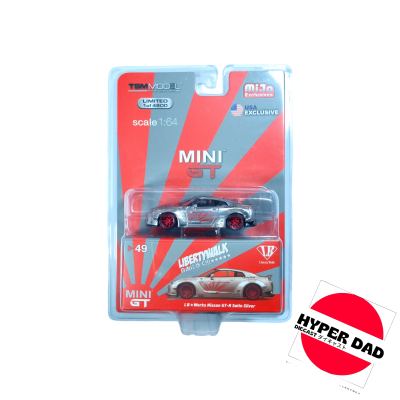 MINI GT LB?WORKS NISSAN GT-R (R35) SATIN SILVER MGT00049-MJ
