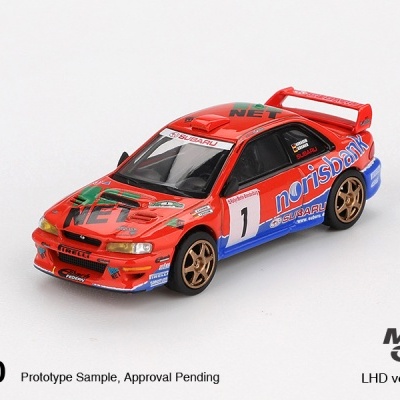MINI GT SUBARU IMPREZA WRC97 #1 1999 DRM CHAMPION MGT01140-L