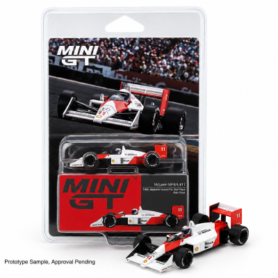 MINI GT MCLAREN MP4/4 #11 ALAIN PROST 1988 JAPANESE GRAND PRIX 2ND PLACE MGT01123-BL