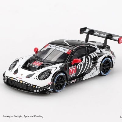MINI GT PORSCHE 911 (992) GT3 R #77 GTD PRO AO RACING PETIT LE MANS 2025 MGT01143-L