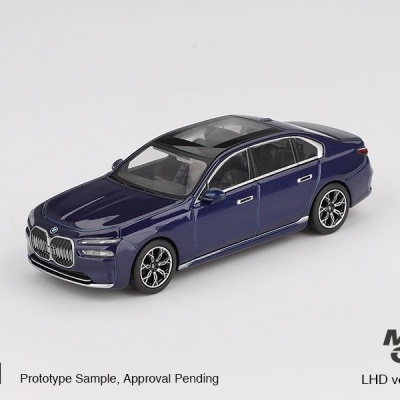 MINI GT BMW I7 XDRIVE60 TANZANITE BLUE METALLIC MGT01111-L