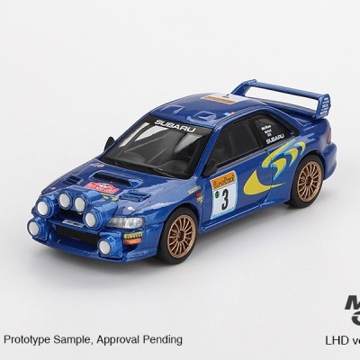 MINI GT SUBARU IMPREZA WRC98 1998 RALLY MONTE-CARLO 3RD PLACE #3 MGT00975-L
