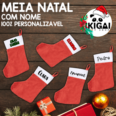 Meia Natal Personalizada