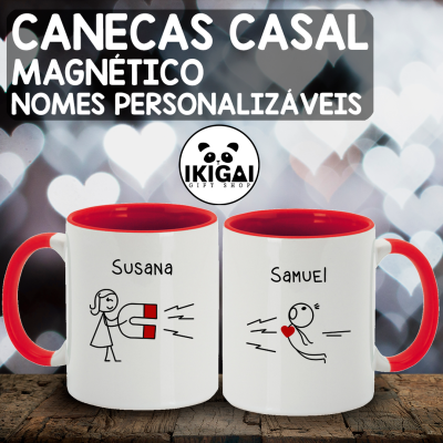 Canecas Casal Personalizadas - Magnético