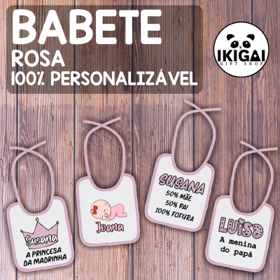 Babete Rosa Personalizado