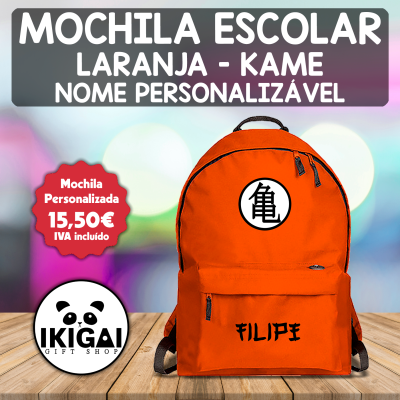 Mochila Escolar Laranja - Kame