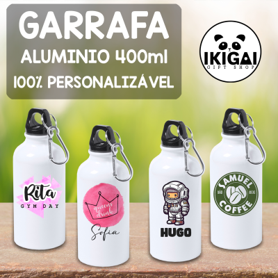 Garrafa Alumínio 400ml  Personalizada