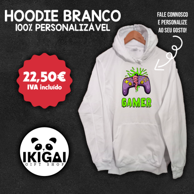Hoodie Branco Personalizado