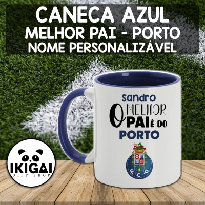 Caneca Azul Melhor Pai - Porto