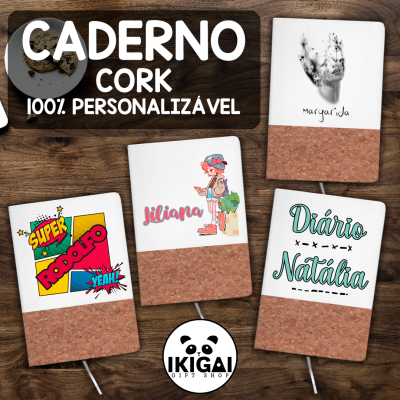 Caderno Cork Personalizado