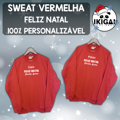 Sweat Vermelha - Feliz Natal