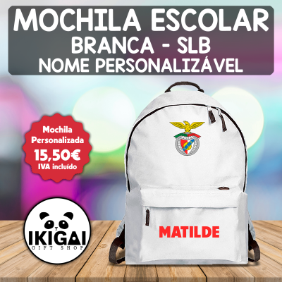Mochila Escolar Branca - SLB