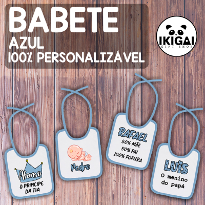 Babete Azul Personalizado