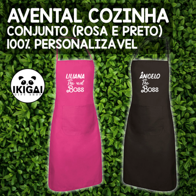Conjunto Aventais Cozinha - The Bosses