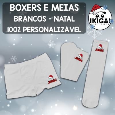 Boxers e Meias - Natal
