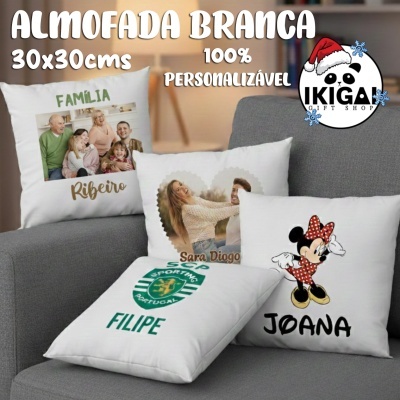 Almofada Branca Personalizada