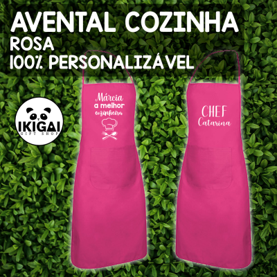 Avental Cozinha - Rosa