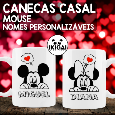 Canecas Casal Personalizadas - Mouse