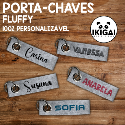 Porta-chaves Fluffy Personalizado