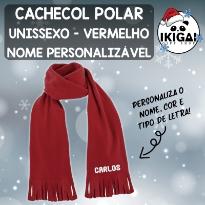 Cachecol Polar - Vermelho