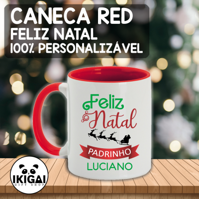Caneca Red Personalizada - Feliz Natal