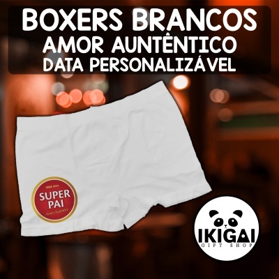 Boxers Brancos - Amor Autêntico