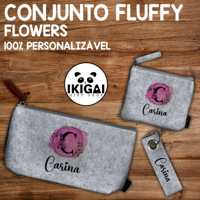 Conjunto Fluffy Personalizado - Flowers