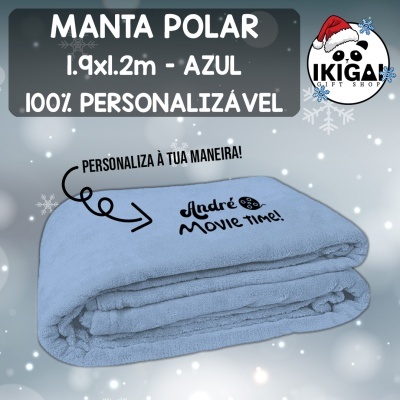 Manta Polar - Azul
