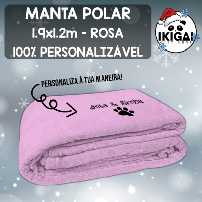 Manta Polar - Rosa