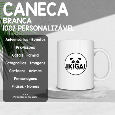 Caneca Branca Personalizada