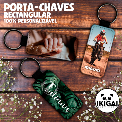 Porta-chaves Rectangular Personalizado