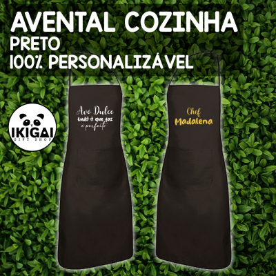 Avental Cozinha - Preto