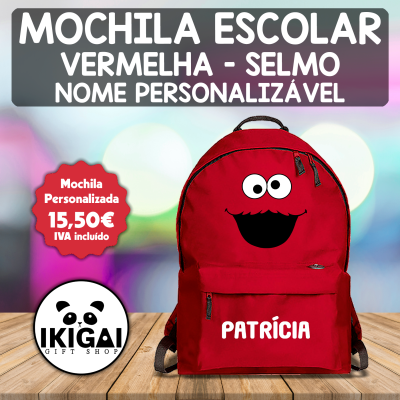 Mochila Escolar Vermelha - Selmo