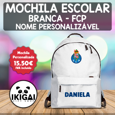 Mochila Escolar Branca - FCP