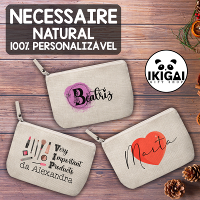 Necessaire Natural Personalizado