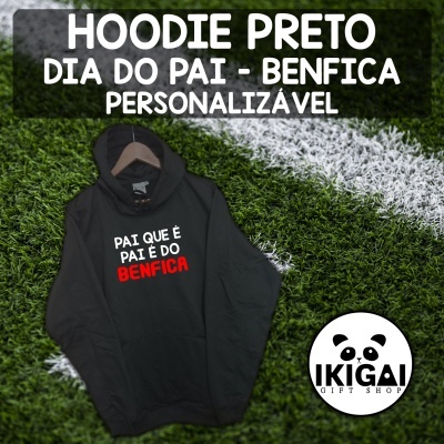 Hoodie Preto Dia do Pai - Benfica