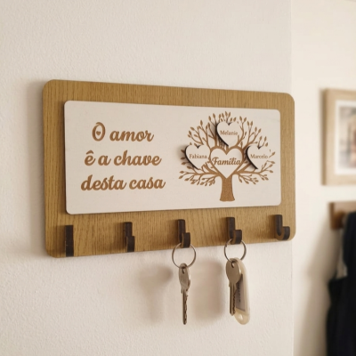 Chaveiro árvore de Família
