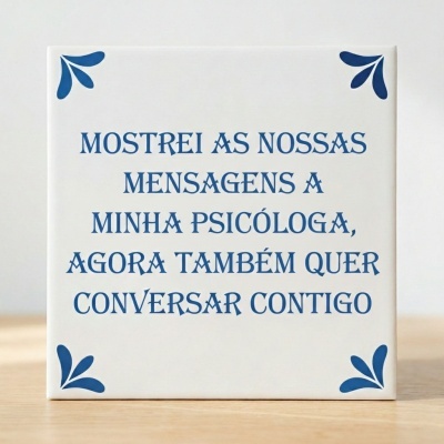 Azulejo "psicóloga"