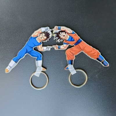 Porta-chaves Goku e Vegeta
