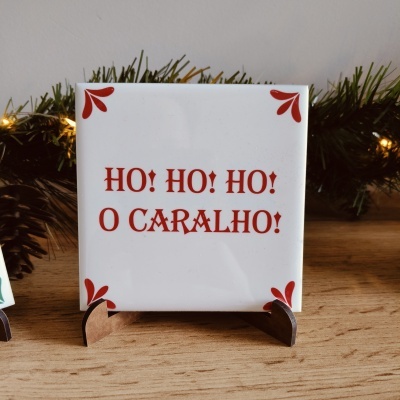 Azulejo "Ho Ho Ho o..."