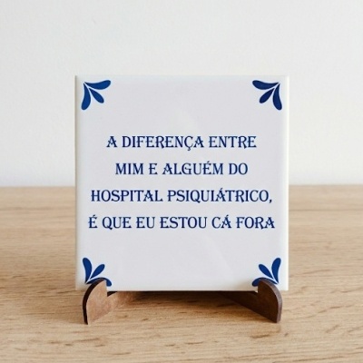Azulejo "A diferença entre mim"