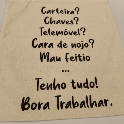 Saco Tote "Tenho tudo"