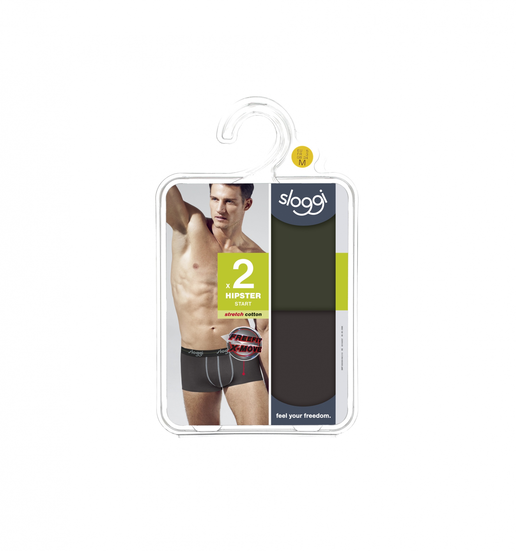 SLOGGI MEN START HIPSTER,  Pack de 2