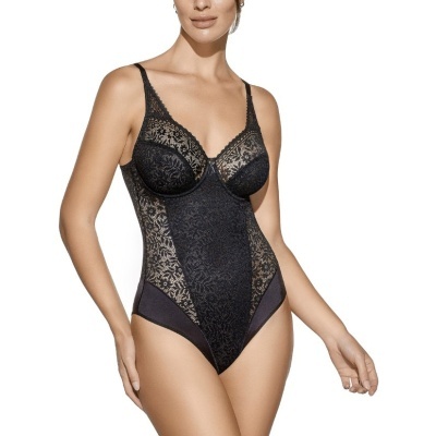 Body rendado com aro