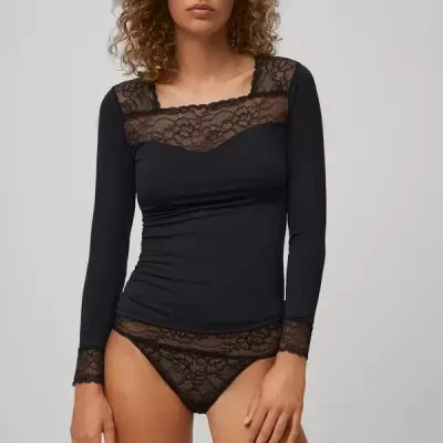 CAMISOLA COM ENCAIXE RENDA