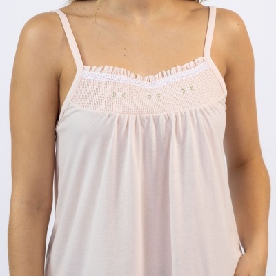 Camisa alças com decote em favos - Mira