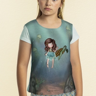 PIJAMA CALÇÃO E MANGA CURTA (SANTORO)100% ALGODÃO